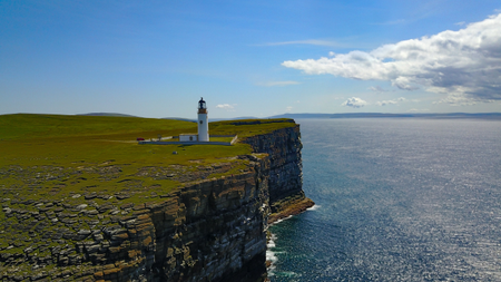 Noup Head lighthouse on Westray.