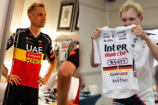 There are all the new national champions jerseys at the Tour de France and Giro d'Italia Women