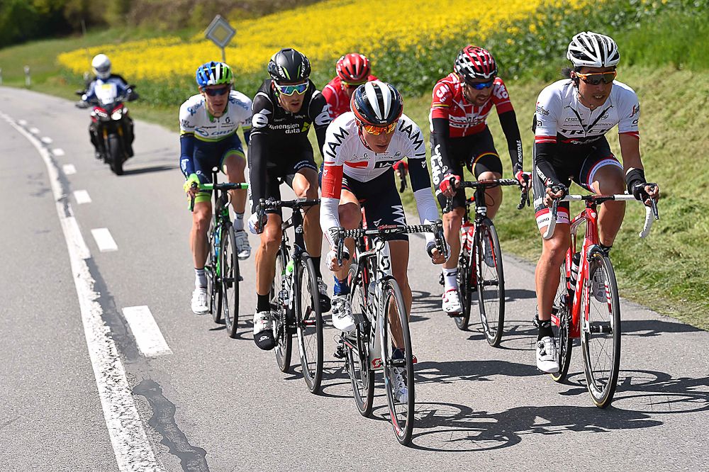 The breakaway from stage 4 at the Tour de Romandie
