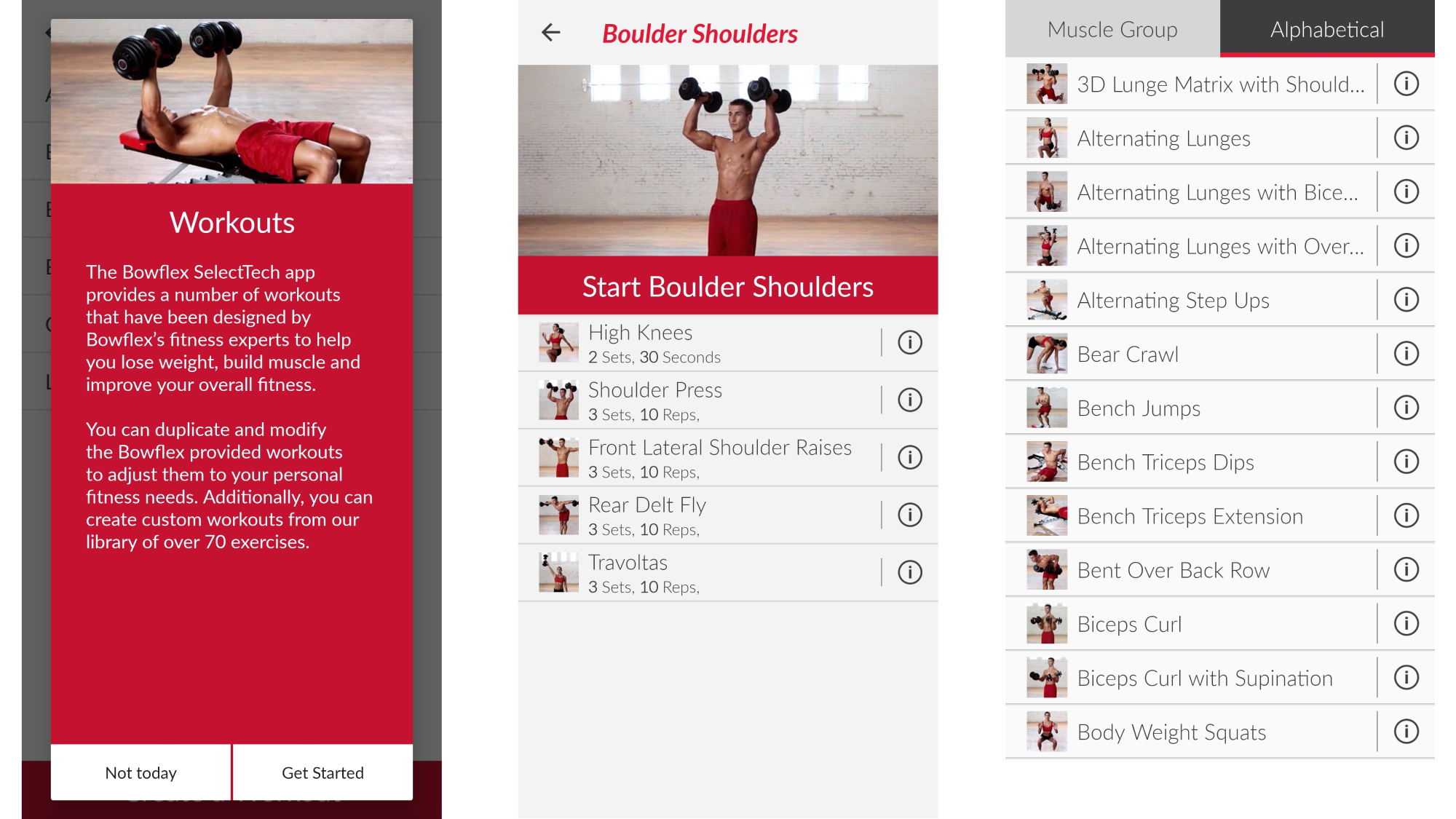 Bowflex SelectTech 552 Dumbbells Review: BowFlex SelectTech app