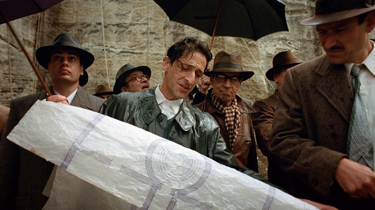 Adrien Brody in The Brutalist