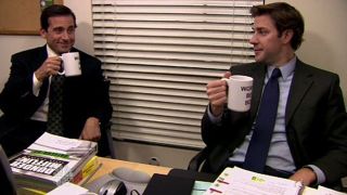 Steve Carell and John Krasinski in The Office