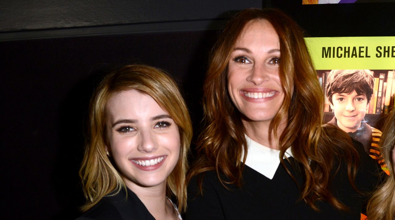 Emma Robert and Julia Roberts attends the Los Angeles premiere of &quot;Jesus Henry Christ&quot; at Mann Chinese 6 on April 18, 2012 in Los Angeles, California. 