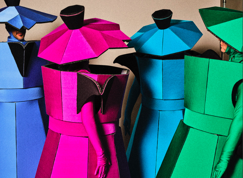 Moka coffee pots from the winter olympics opening ceremony