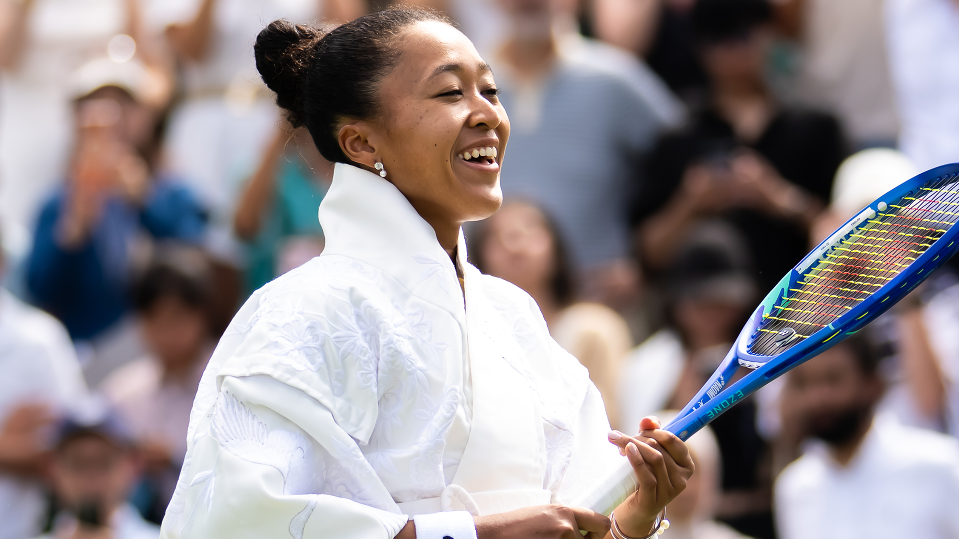 Naomi Osaka played at Wimbledon 2026 in a custom tennis whites outfit