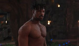 Michael B. Jordan as Killmonger in Black Panther