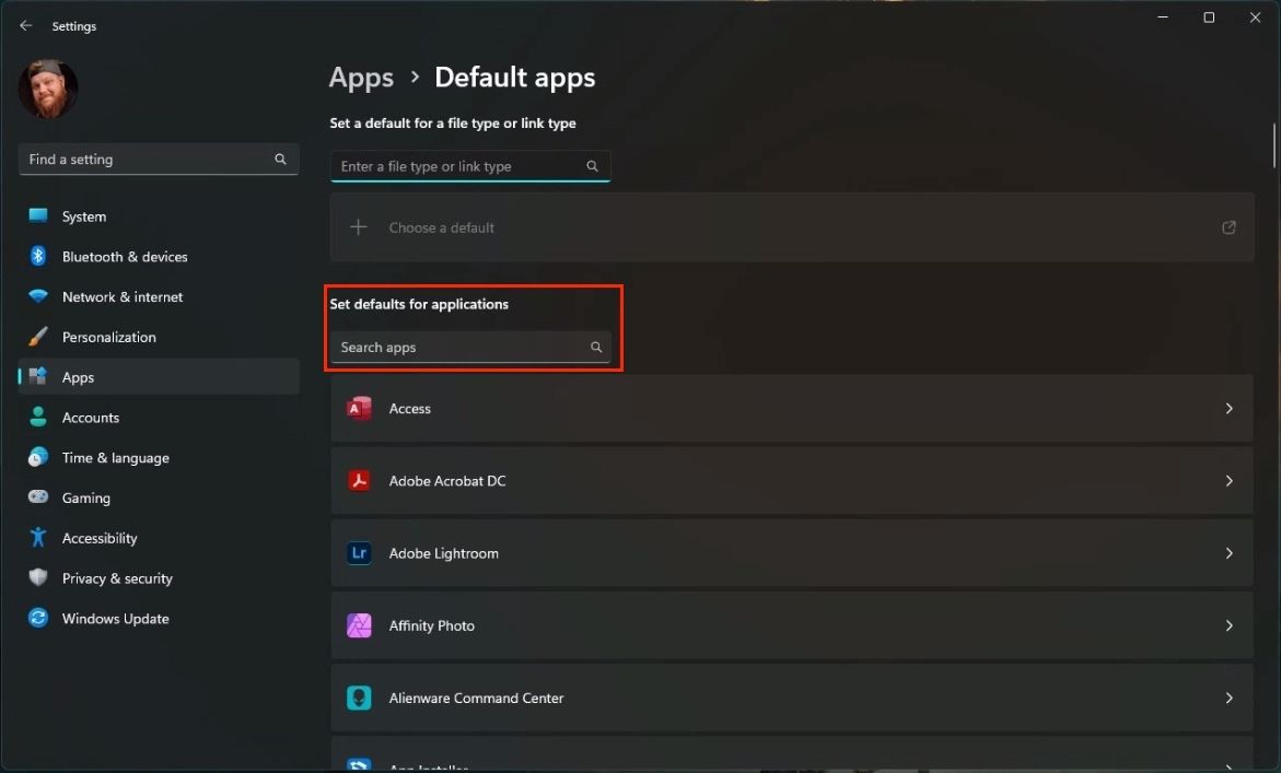 Change default web browser in Windows 11