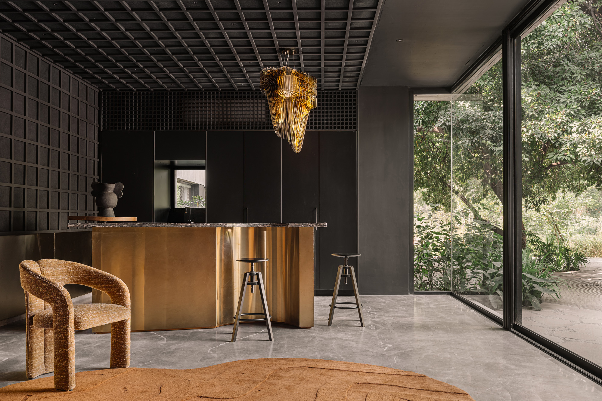 view of Gujarat house by Studio Sangath