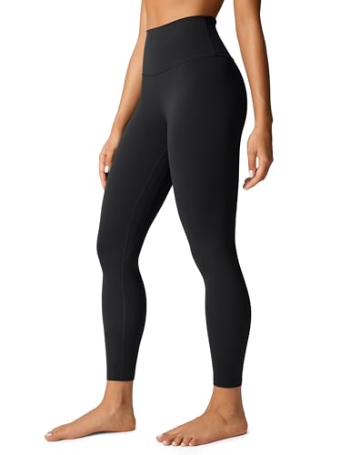 Crz Yoga Butterlift 25&#039;&#039; Women&#039;s High Waisted Sports Leggings - Pilates Gym Trousers Buttery-Soft Yoga Pants Black 12