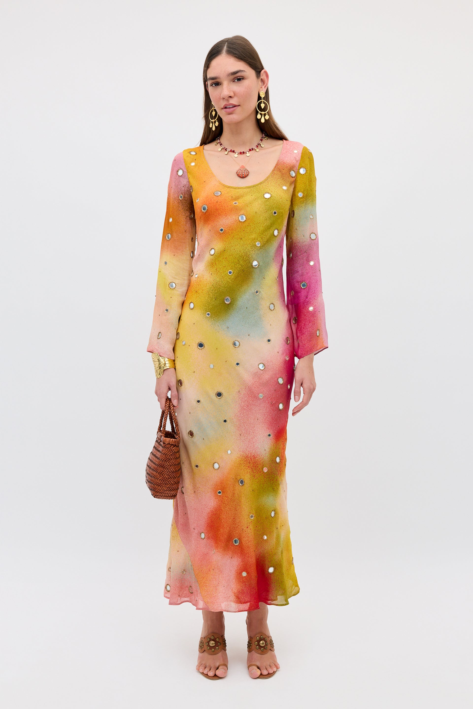 Noraya Georgette Midi Dress in Jessica Alexandra Multi