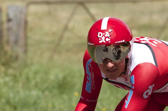 Drapac Pro Cycling neo pro Jordan Kerby tests out his new SwiftCarbon Neurogen rig at last week&rsquo;s team training camp in Bright