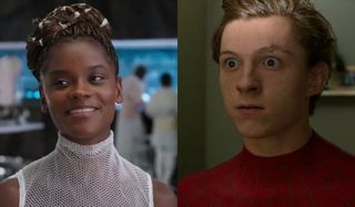 Spider-Man Shuri Tom Holland Letitia Wright Black Panther Spider-Man Homecoming