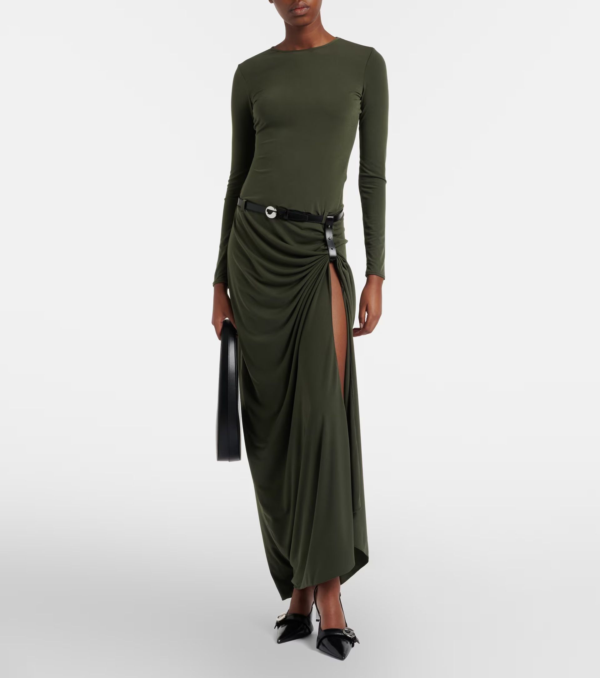 Coperni, Suspended draped jersey gown