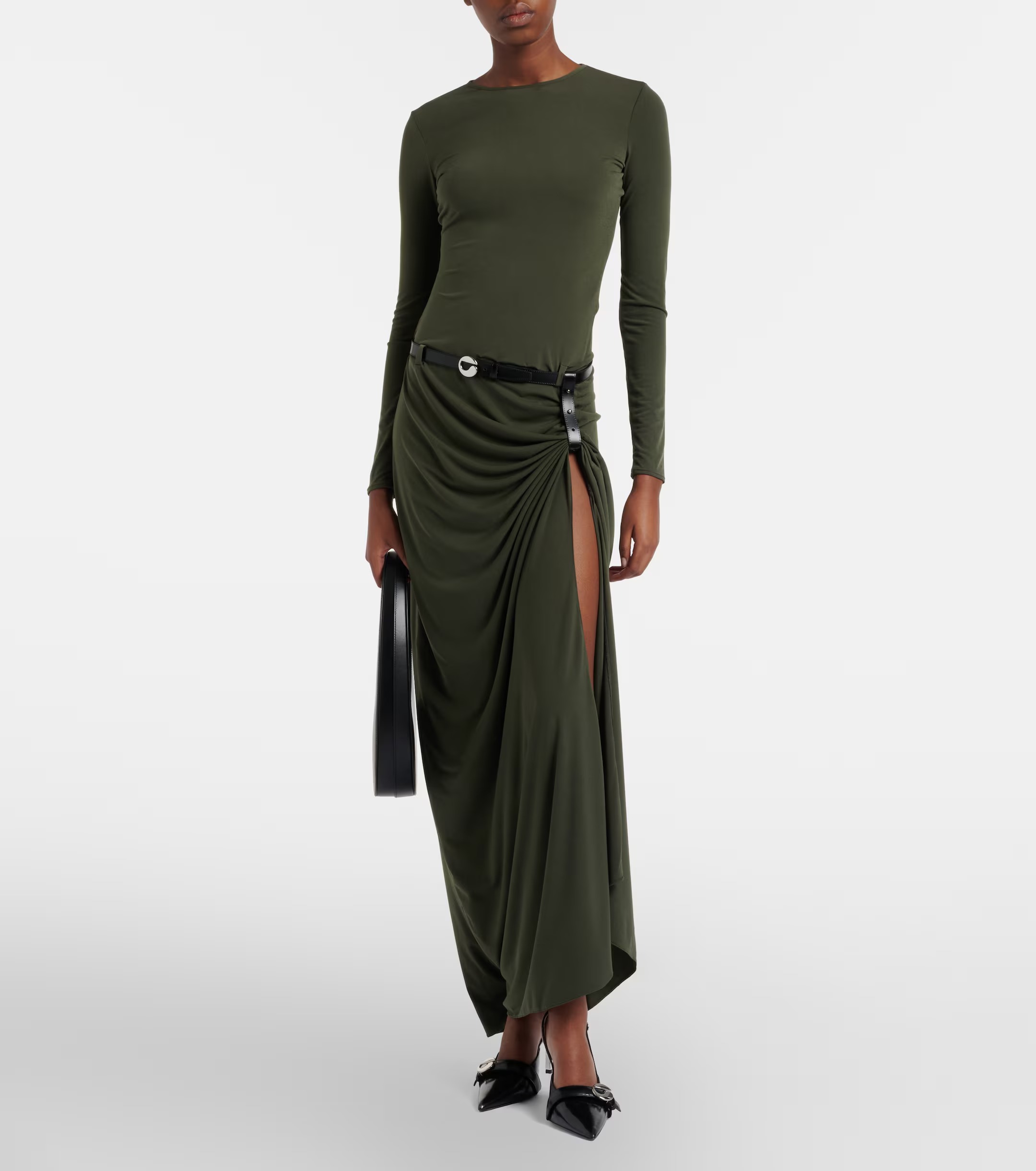 Coperni, Suspended draped jersey gown