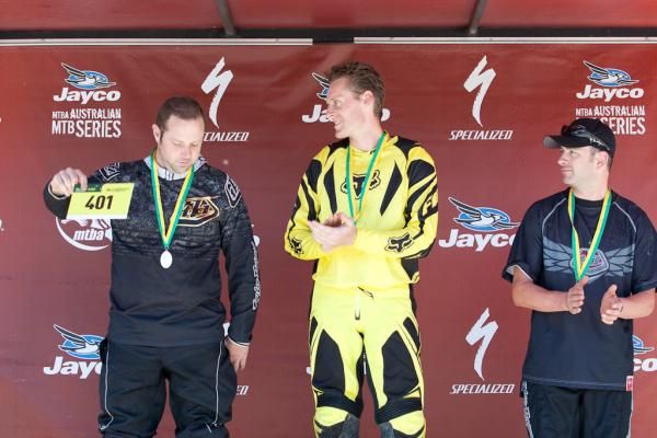 Veteran men's podium