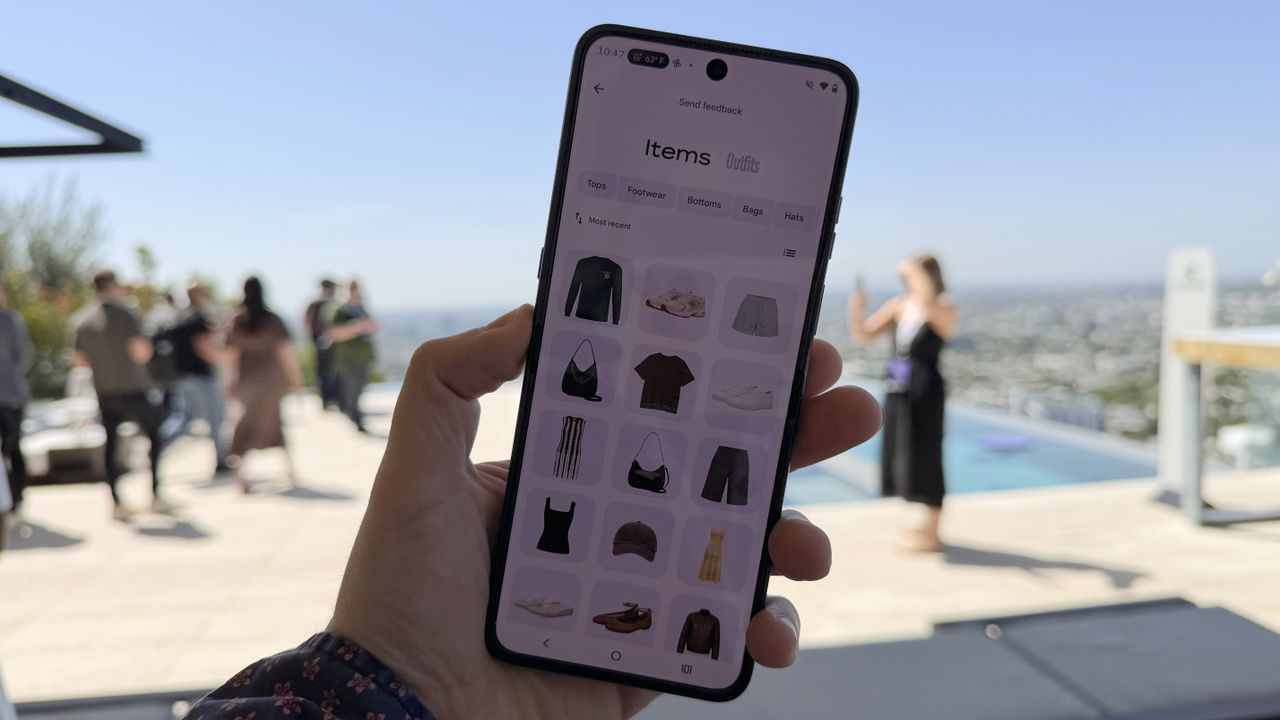 I tried Google’s new AI wardrobe feature with Motorola’s Razr — and it turns your photos into a surprisingly useful digital closet full of outfits