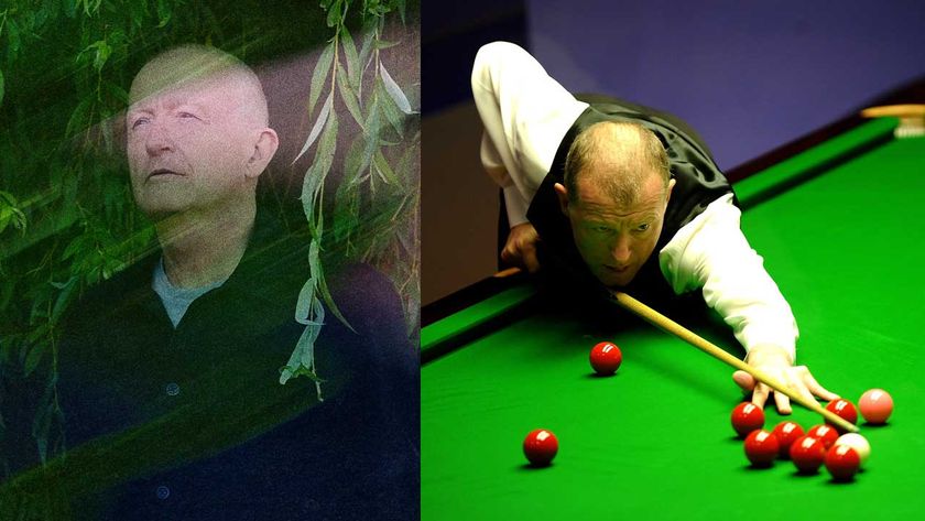 Steve Davis (Utopia Strong publicity photo, 2025) and Steve Davis playing snooker
