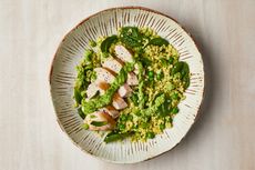 Gousto chicken grain bowl with zingy cashew sauce