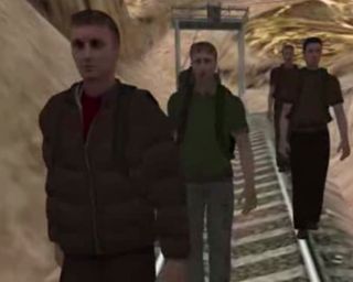The morality study used a 3D setting with realistic digital characters.