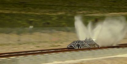 The Hyperloop One test.