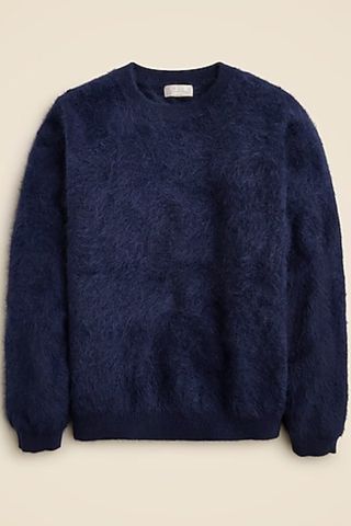 Brushed Cashmere Relaxed Crewneck Sweater