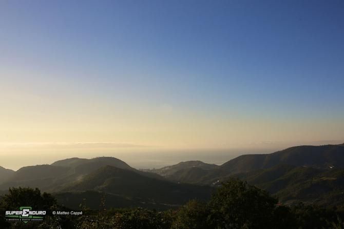 Beautiful views from out on course at the Finale Ligure enduro