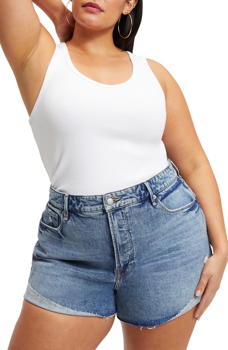Fitted Rib Scoop Neck Tank