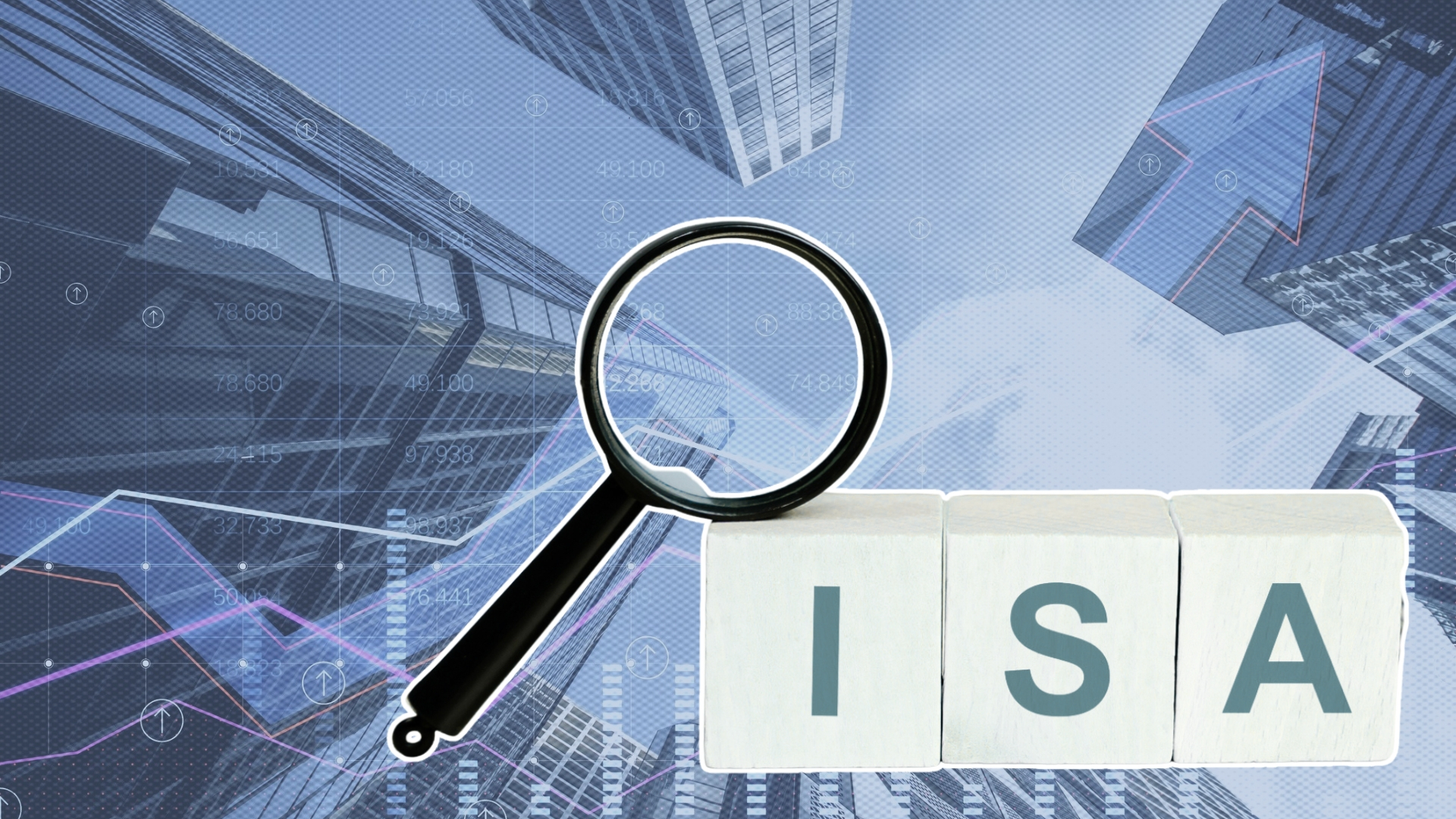 Starter ISA represented by magnifying glass and a city skyline