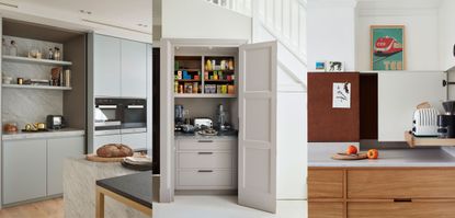 Kitchen Coffee Station with Fold In Doors - Contemporary - Kitchen