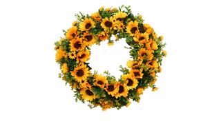 Pauwer 16 artificial sunflower wreath