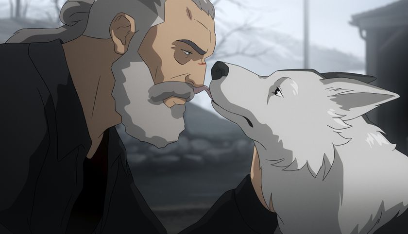 Sam Fisher and his dog