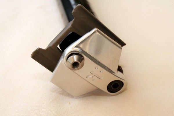 The top clamp is gorgeously shaped and finished for something that&rsquo;s hard to see in use.
