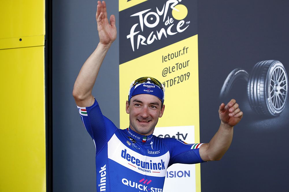 Elia Viviani (Deceuninck-QuickStep) wins stage 4 at the Tour de France