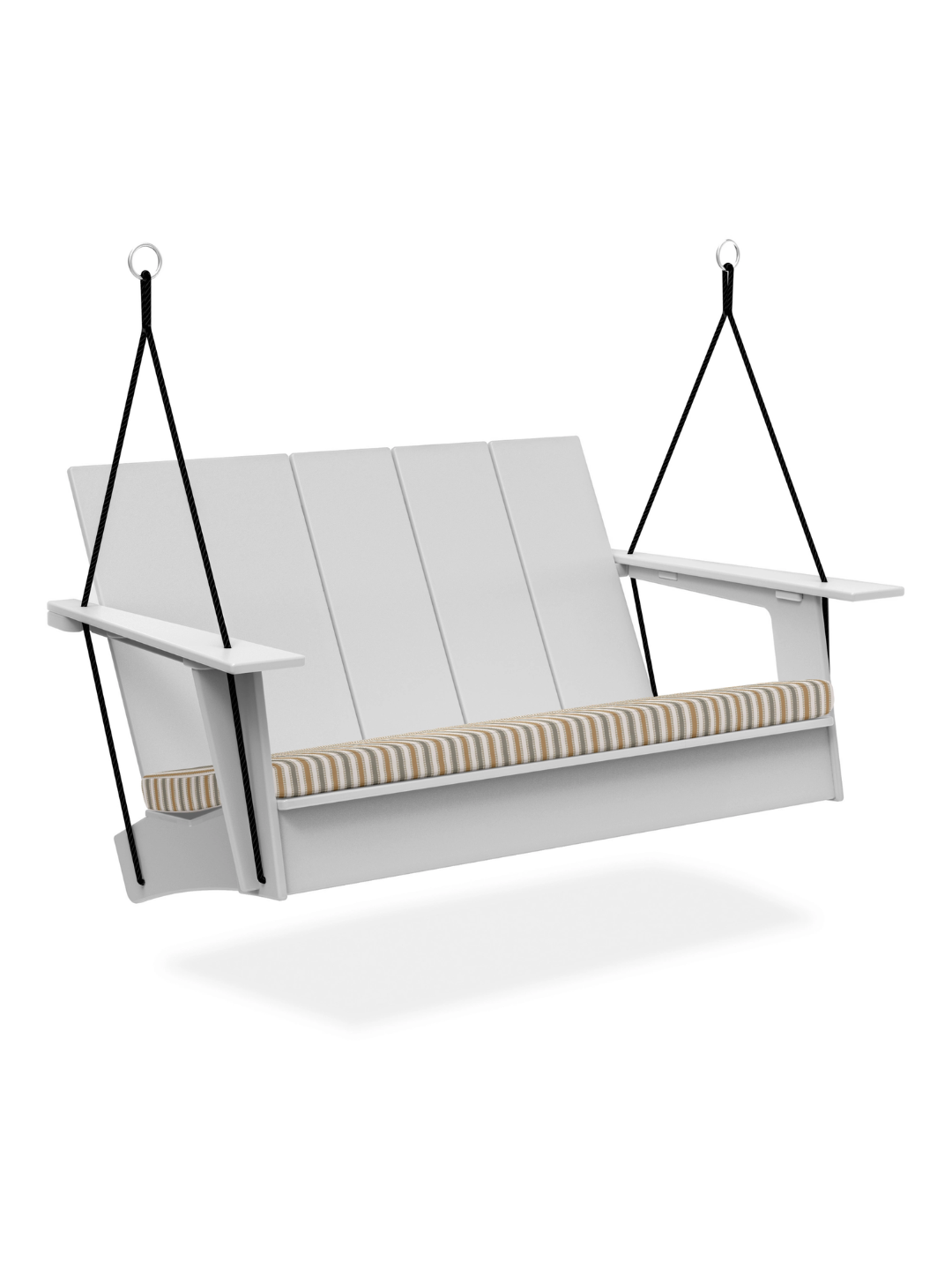 an outdoor porch swing