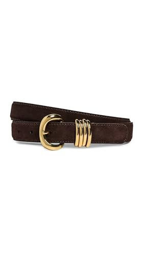 Madewell Women&#039;s Suede Inez Belt, Coffee Bean, Brown, Large