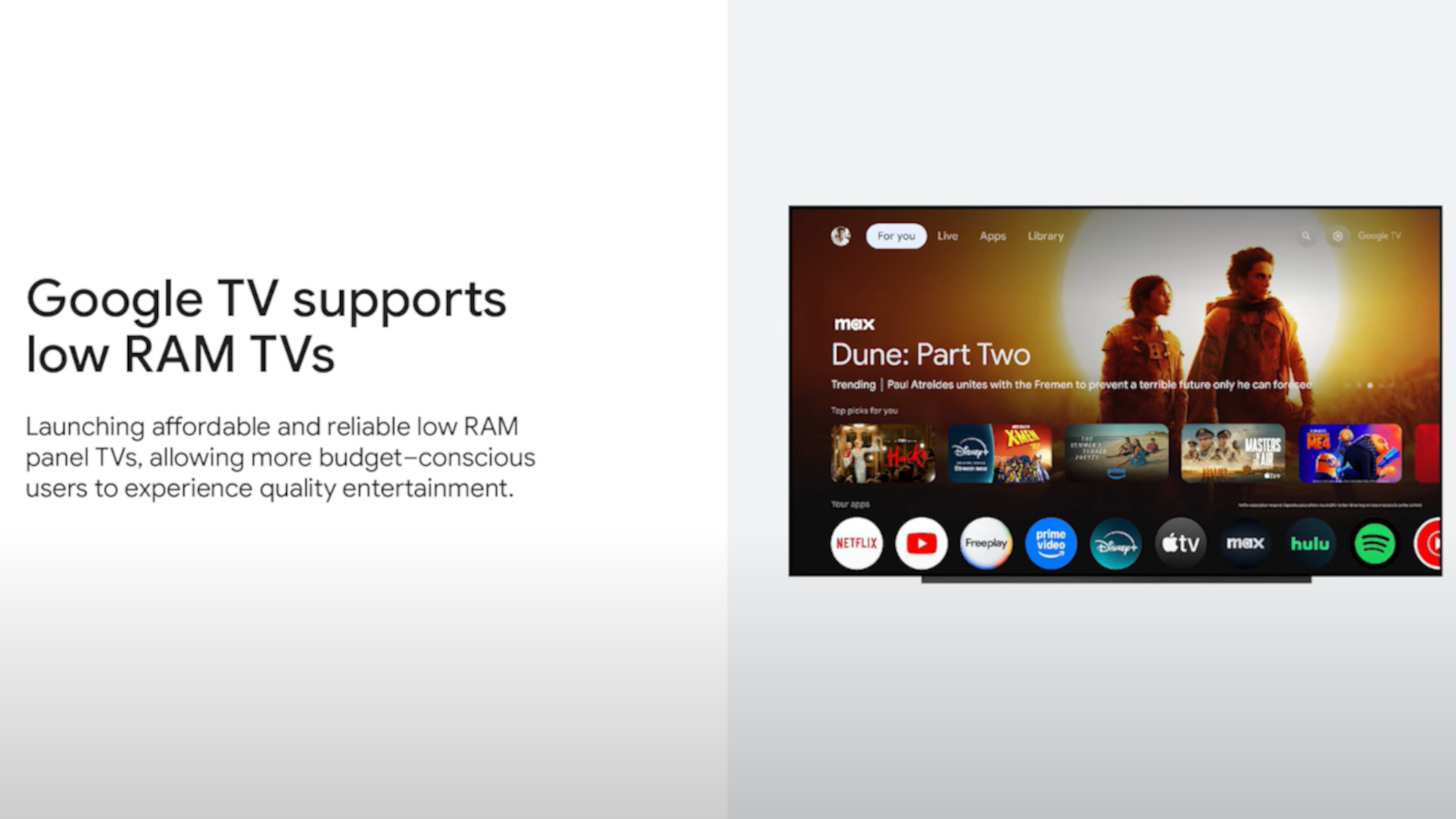 Google TV low RAM reveal