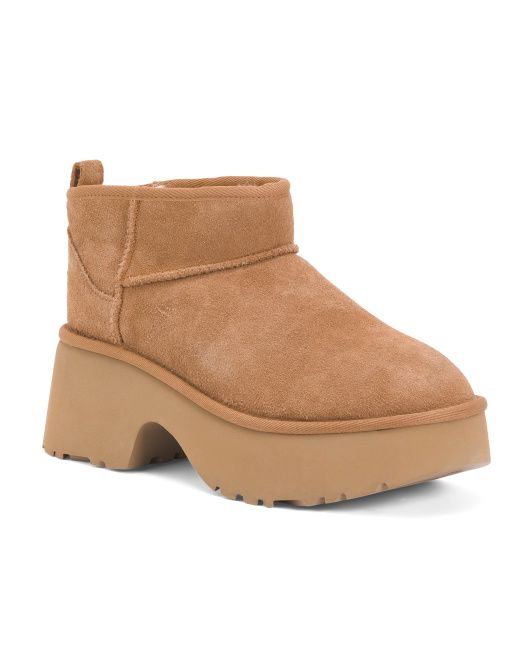 UGG, Suede Classic Ultra Mini New Heights Boots