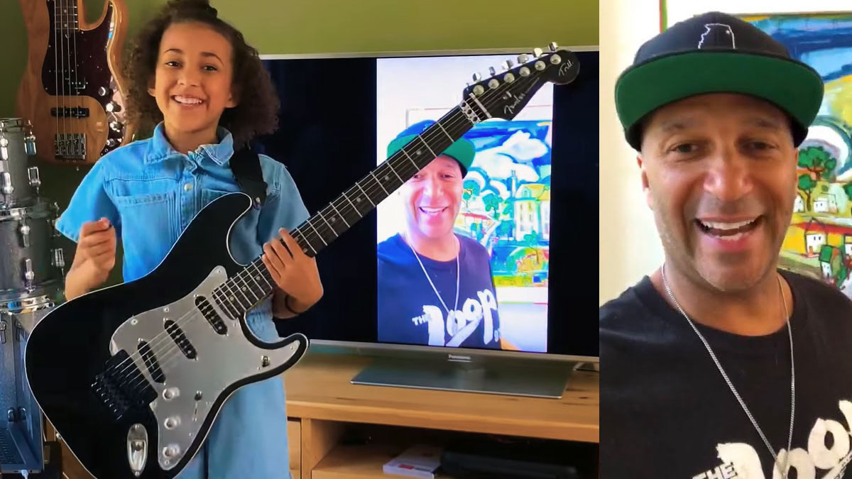 Tom Morello surprises 10-year-old fan with Soul Power Stratocaster