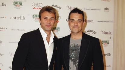 Robbie Williams and Jonathan Wilkes