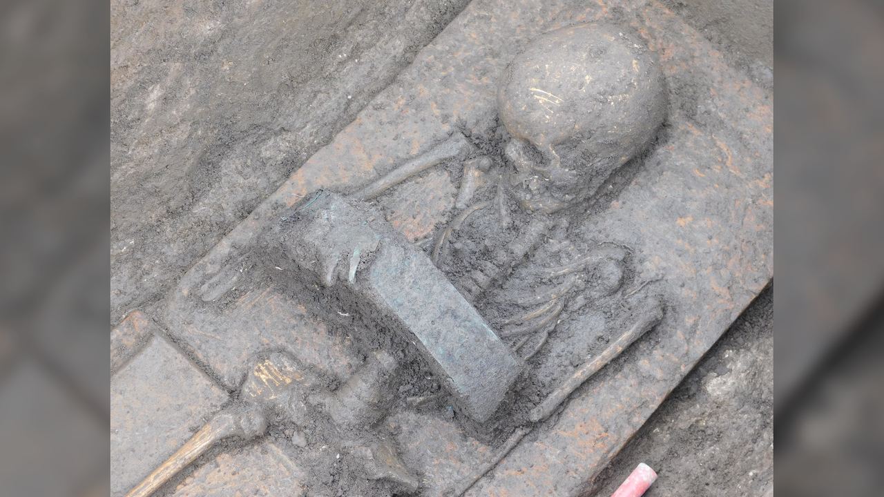  Children wearing bronze warrior belts discovered in 2,500-year-old cemetery in Italy 
