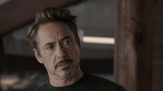 Tony arguin with Steve and Natasha in Endgame.