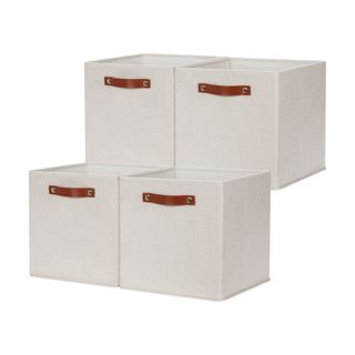 Neutral storage cubes with handles