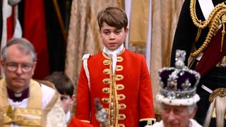 Prince George at the Coronation of King Charles