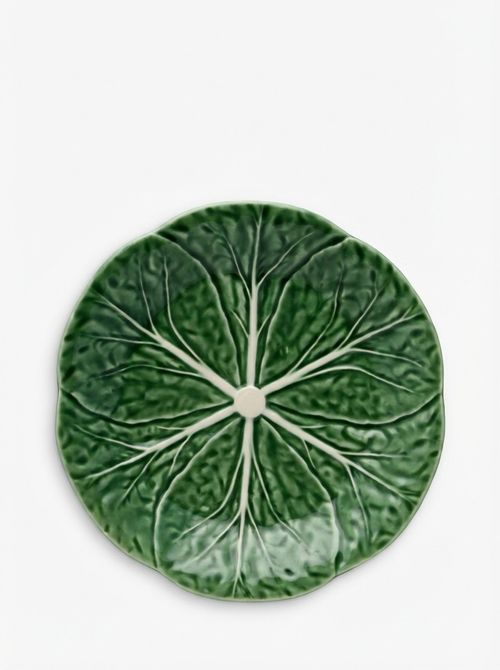 Bordallo Pinheiro Cabbage Earthenware Side Plate, 19cm, Green
