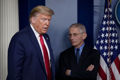 President Trump and Dr. Anthony Fauci.