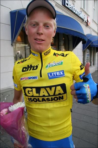 Happy days for Norwegian rider Christer Rake.