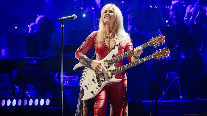 Lita Ford performs live on stage during the concert Rock Meets Classic at the Tempodrom on April 20, 2025 in Berlin, Germany