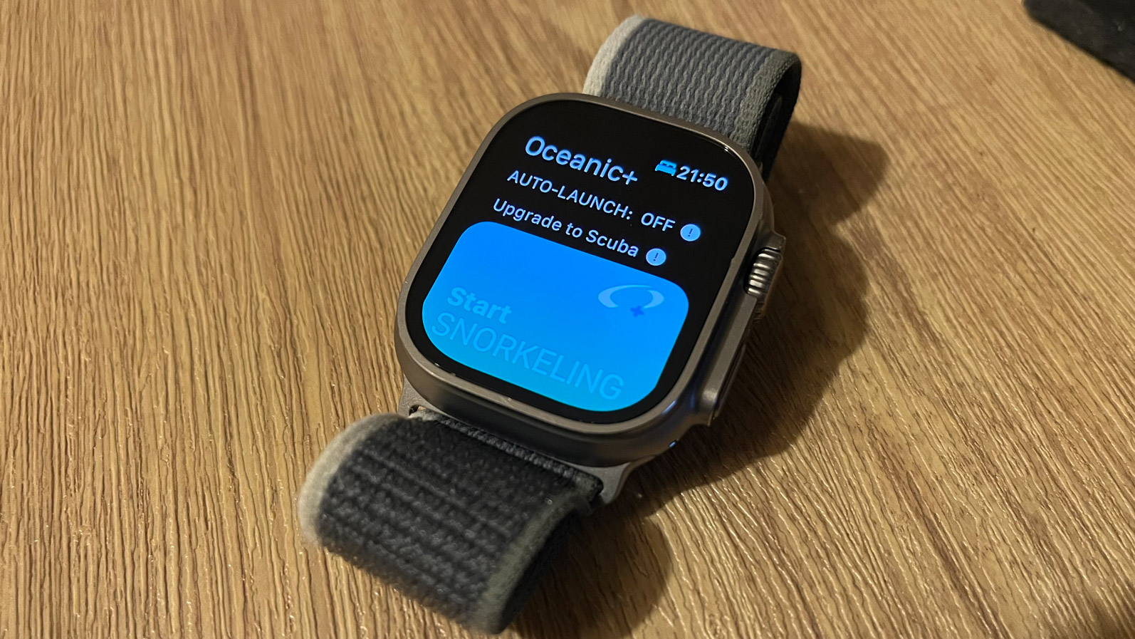 Приложение Oceanic Plus Apple Watch Ultra