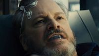 a man wearing a headset and a mouthguard in the sci-fi movie "Disclosure Day"
