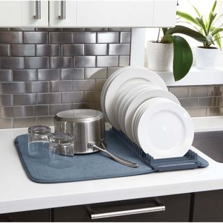 Best dish racks on aesthetic sink with pots and pans in